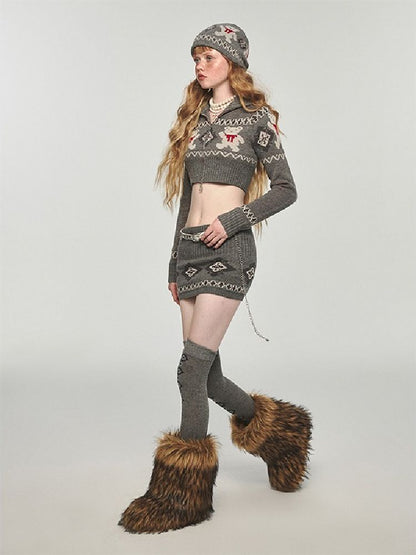 Knit Two Piece Set【s0000004723】