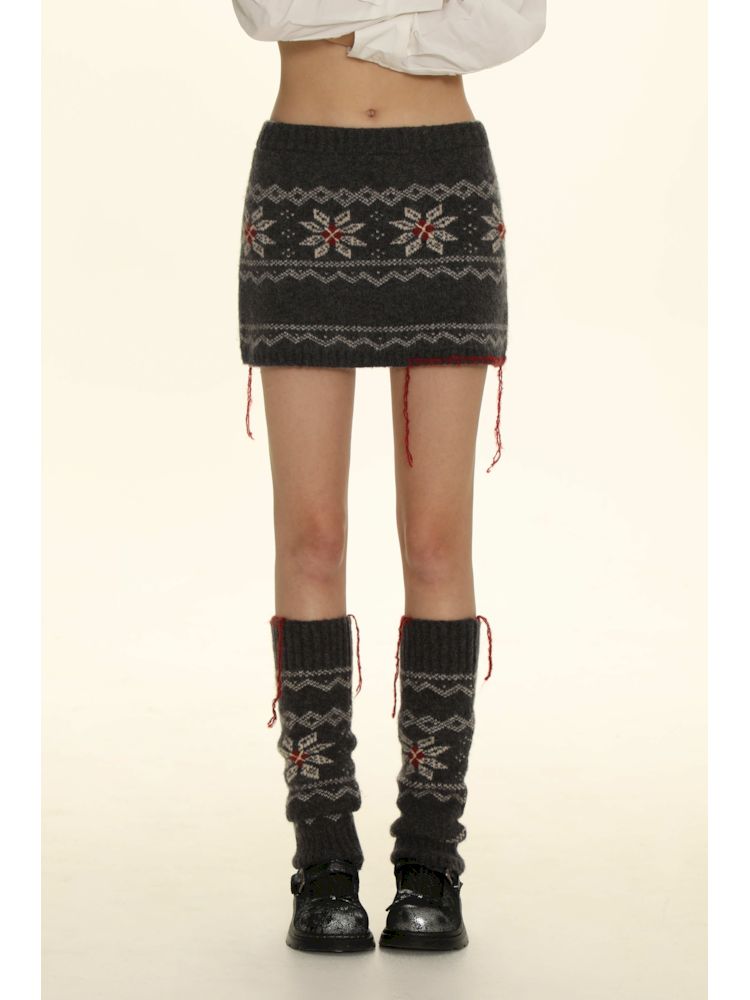 Tassel Zipper Sweater Knit Cardigan Set【s0000006011】