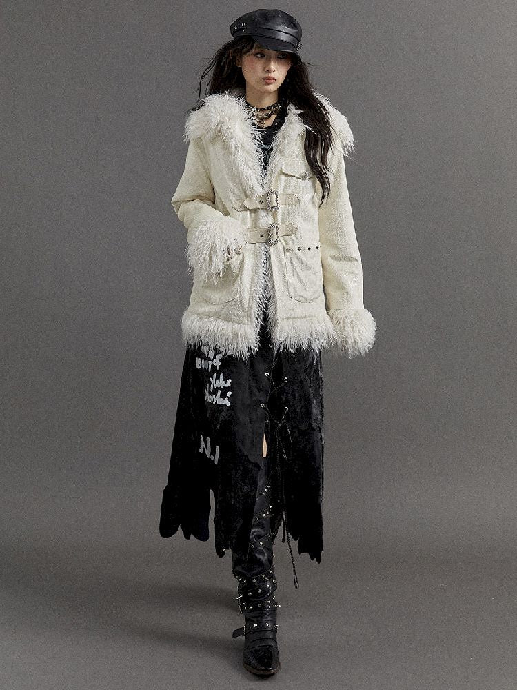 Loose Long Thickened Plush Coat Fur【s0000010321】