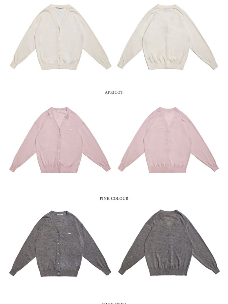 Long soft feeling V-neck knitted cardigan【s0000008606】