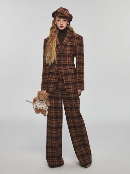 Slim thin waist casual strappy jacket【s0000004724】