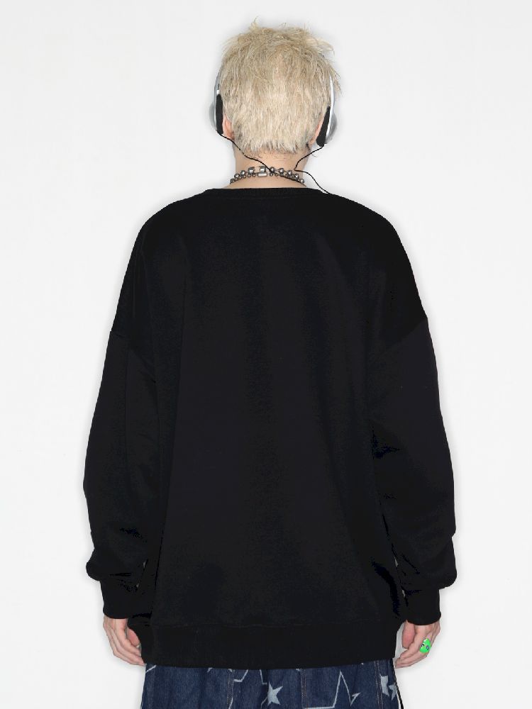 American Casual Street Smiley Loose Pullover【s0000010265】