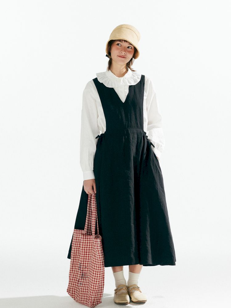 Large Hem Adjustable Vest Dress【s0000007637】