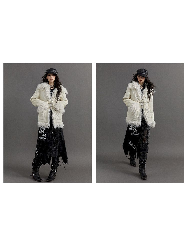 Loose Long Thickened Plush Coat Fur【s0000010321】