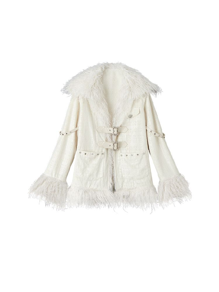 Loose Long Thickened Plush Coat Fur【s0000010321】