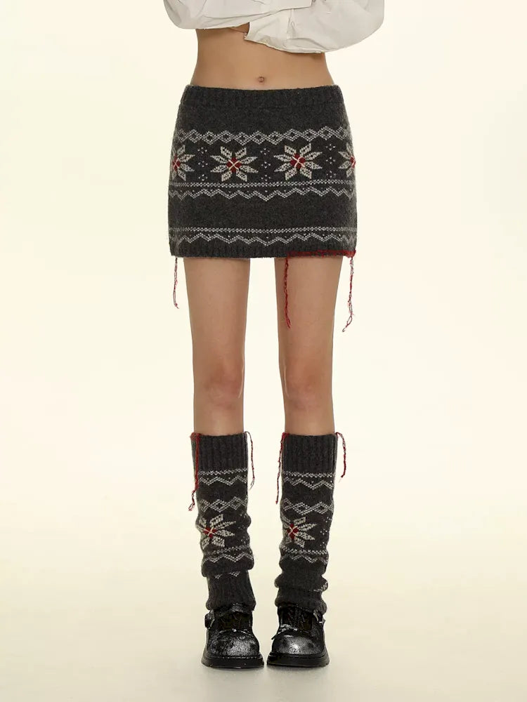 Tassel Zipper Sweater Knit Cardigan Set【s0000006011】