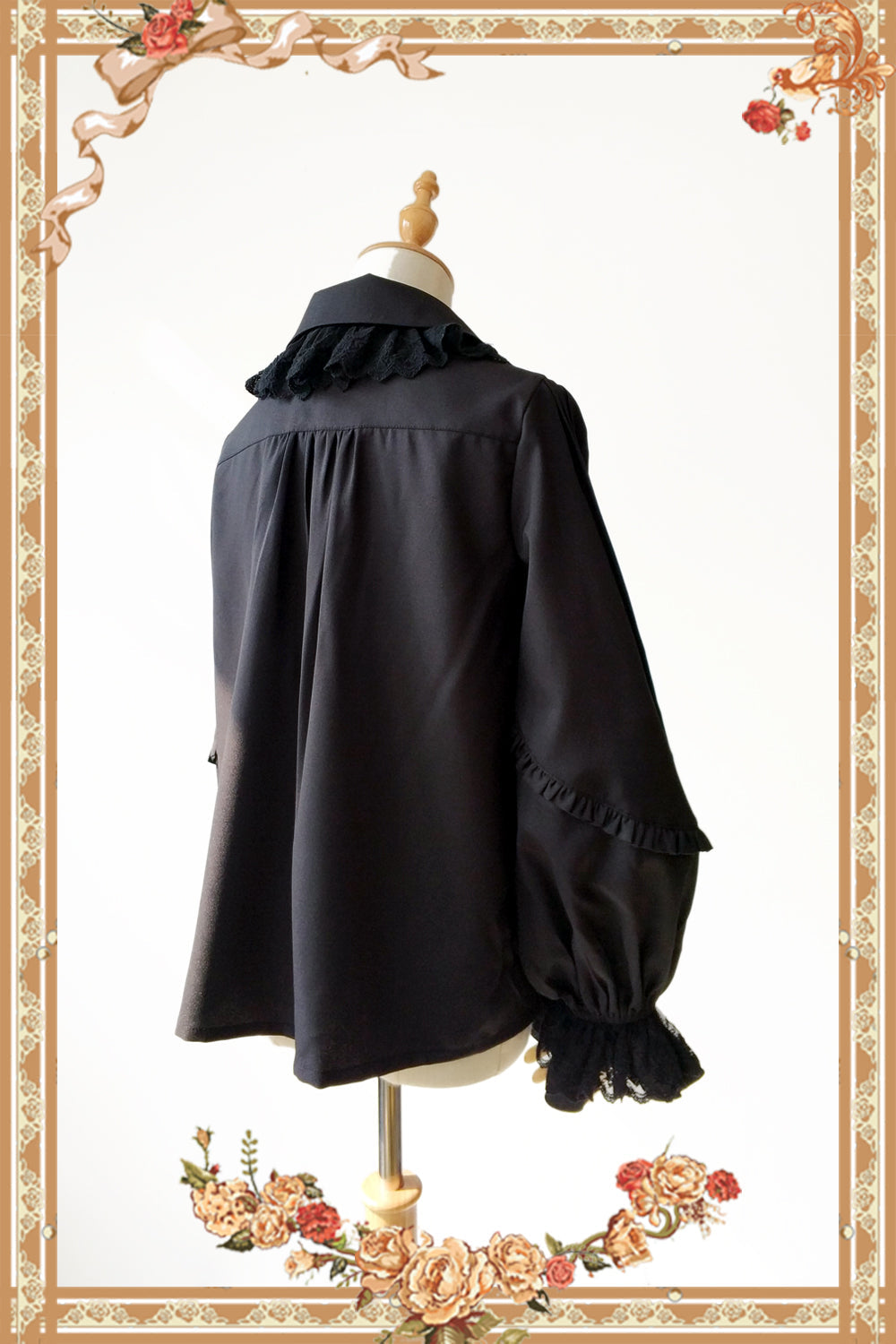 Infanta - Rabbit Ear Tie - Long Bishop Sleeves Lolita Blouse