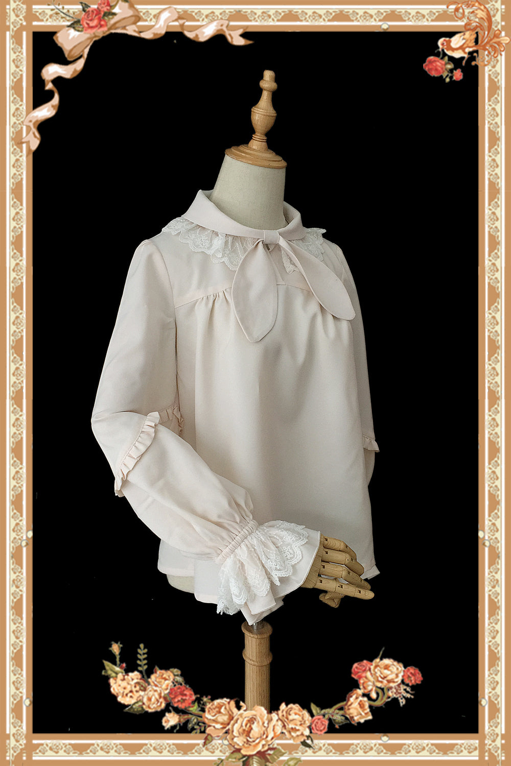 Infanta - Rabbit Ear Tie - Long Bishop Sleeves Lolita Blouse