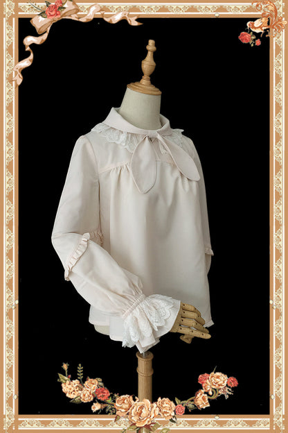 Infanta - Rabbit Ear Tie - Long Bishop Sleeves Lolita Blouse