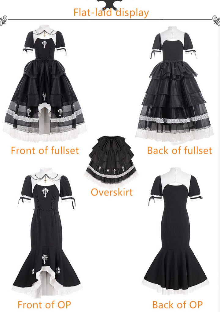 With PUJI - Prayer of the Dead - Gothic Nun Lolita OP Dress
