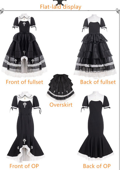 With PUJI - Prayer of the Dead - Gothic Nun Lolita OP Dress