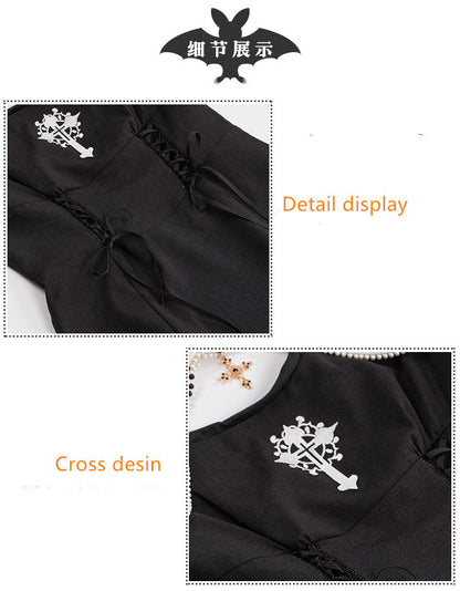 With PUJI - Prayer of the Dead - Gothic Nun Lolita OP Dress