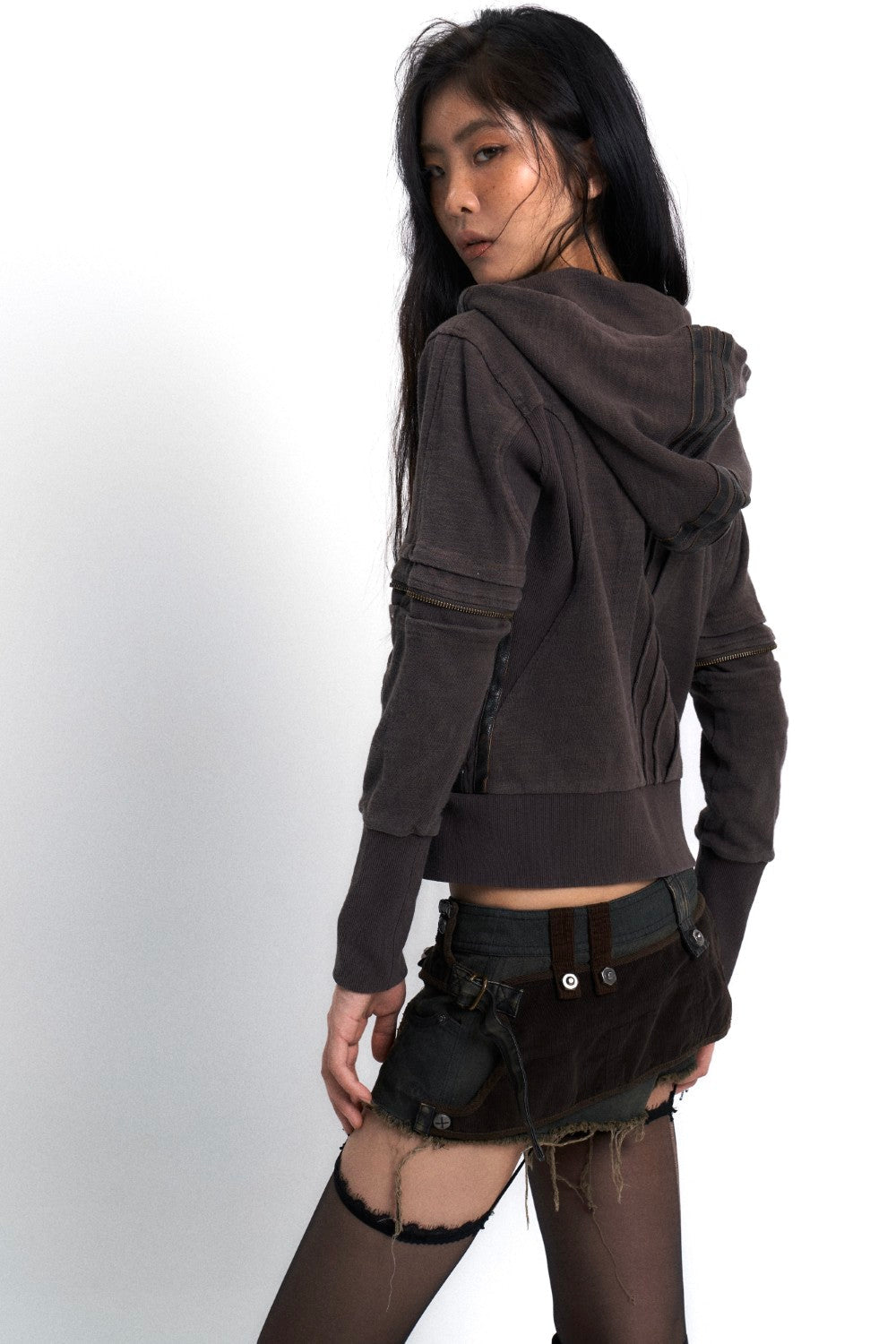 Slim Utility Hooded Jacket