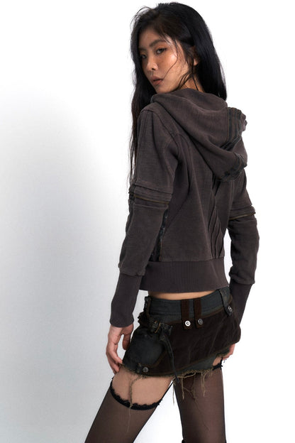 Slim Utility Hooded Jacket