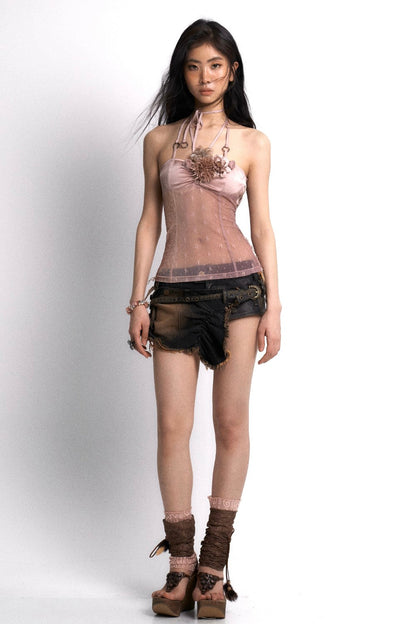 Mesh Flower Corset