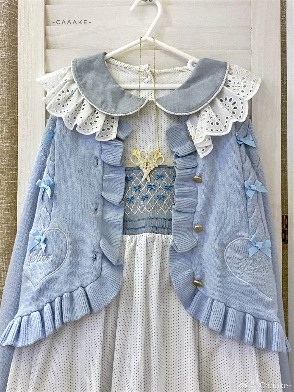 Dark Star Island - Sugar Frost - Sweet Lolita Cardigan Knit Embroidered Sweater