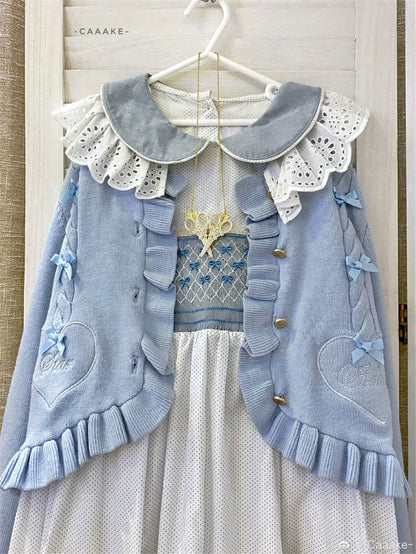 Dark Star Island - Sugar Frost - Sweet Lolita Cardigan Knit Embroidered Sweater