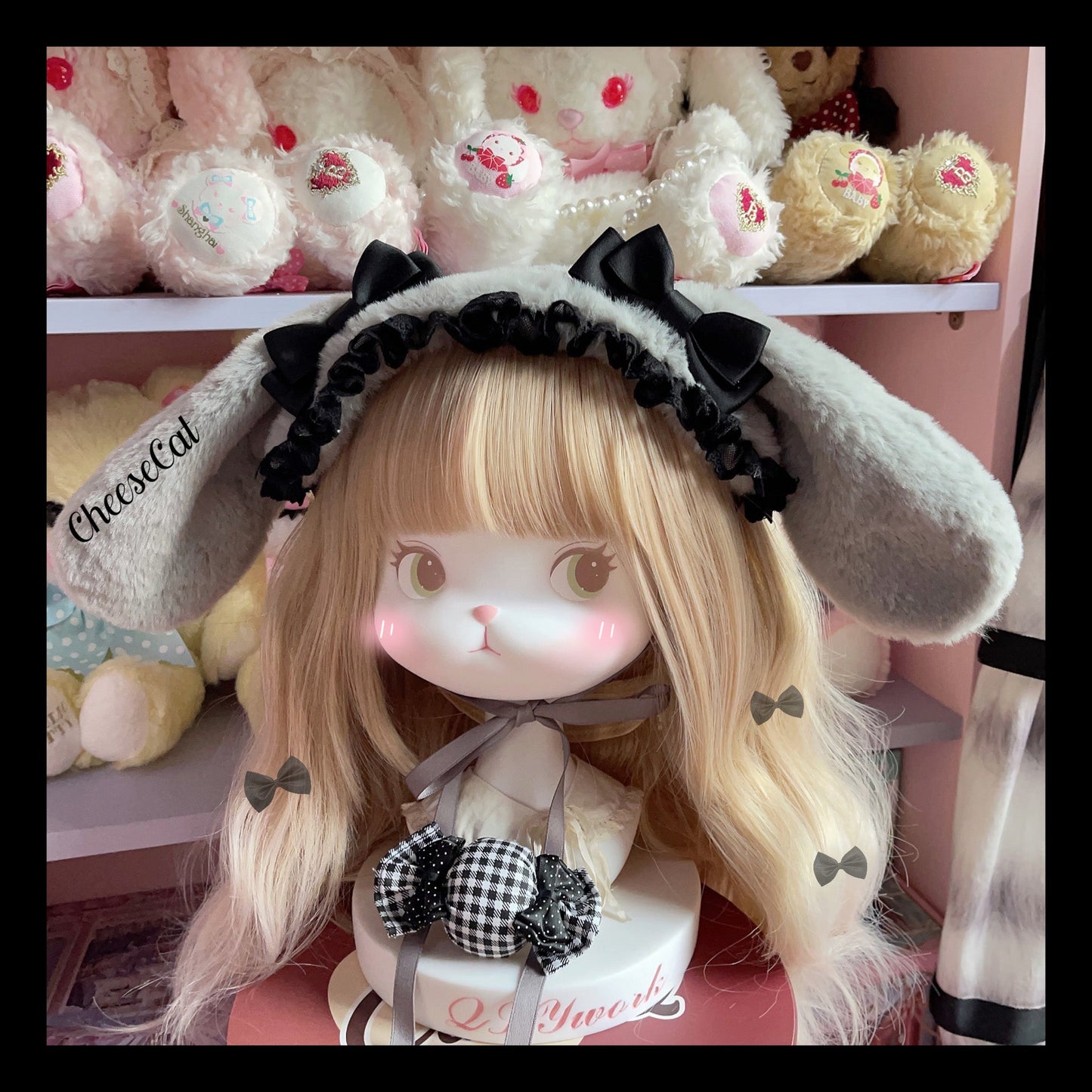 Cheese Cat - Fluffy Lop-Eared Bunny Sweet Lolita Hairband