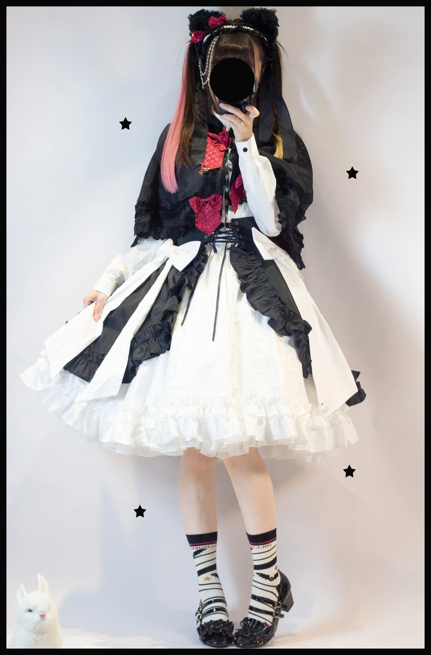 Yukines Box - Gothic Lolita Halloween Pumpkin Bat Socks