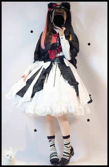 Yukines Box - Gothic Lolita Halloween Pumpkin Bat Socks