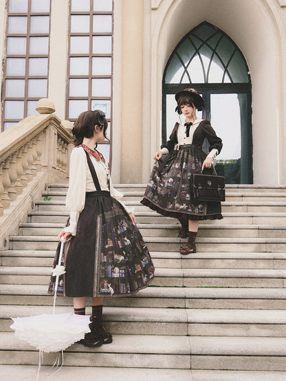 Miss Point - German Bookshelf - Classic Lolita Blouse, Butterfly-Shaped Collar