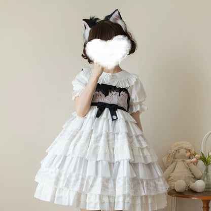 MIST - Cotton Kawaii Lolita Blouse, Short Sleeve