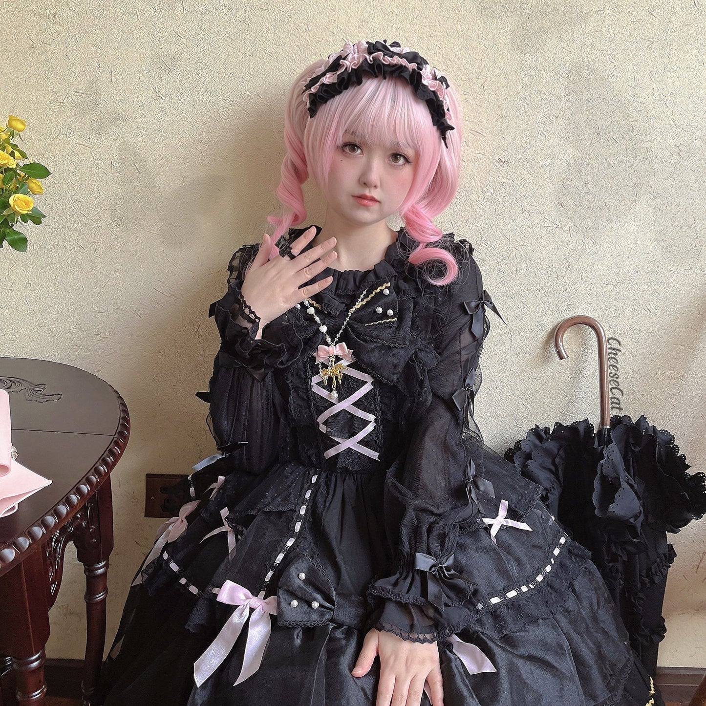 Cheese Cat - Doll Lullaby Tabby Cat Cotton Lolita Headdress