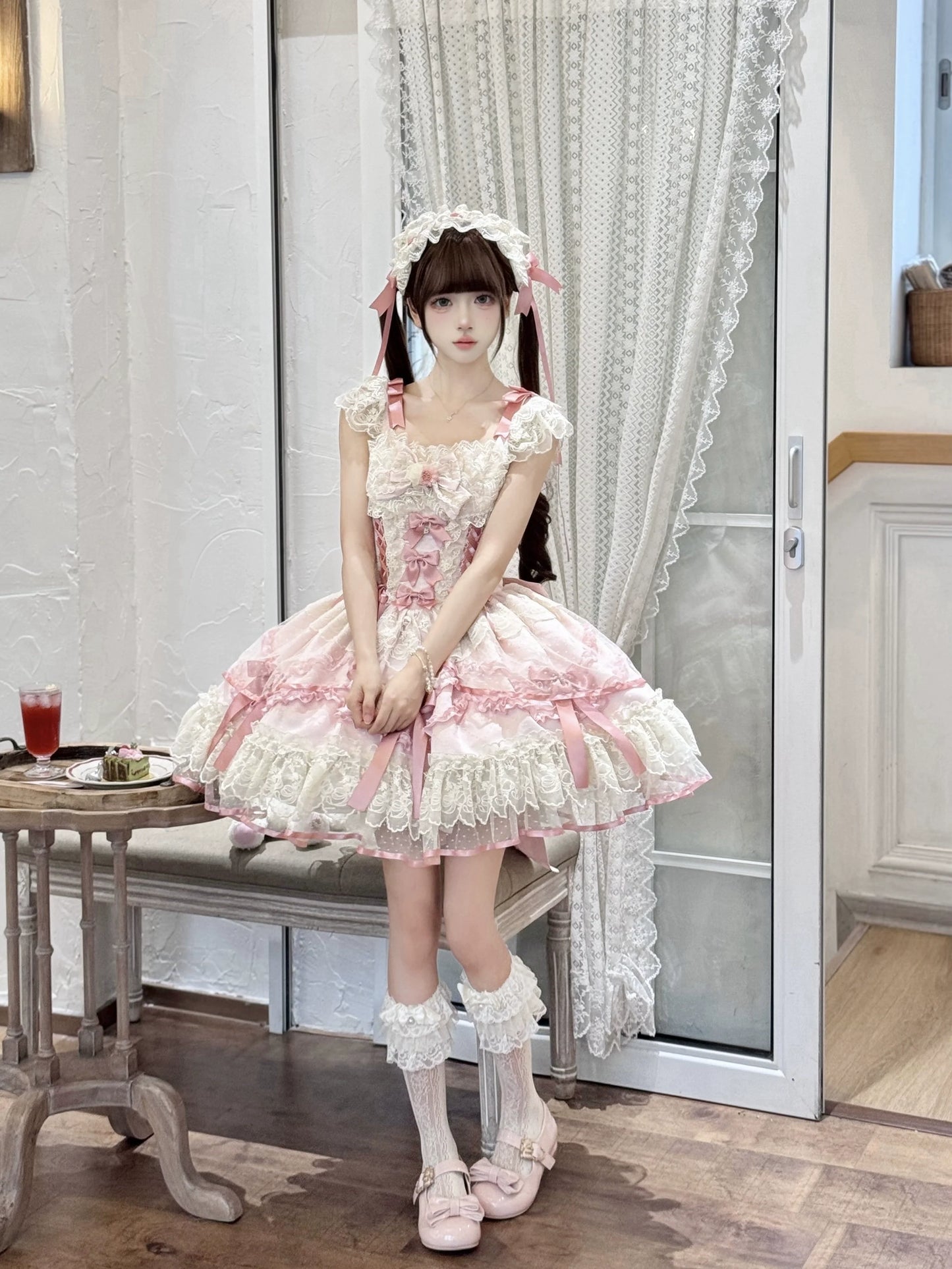 Sugar Girl - Dreamy Butterfly - Ballet-style Sweet Lolita JSK Dress With Large Bow Trailing