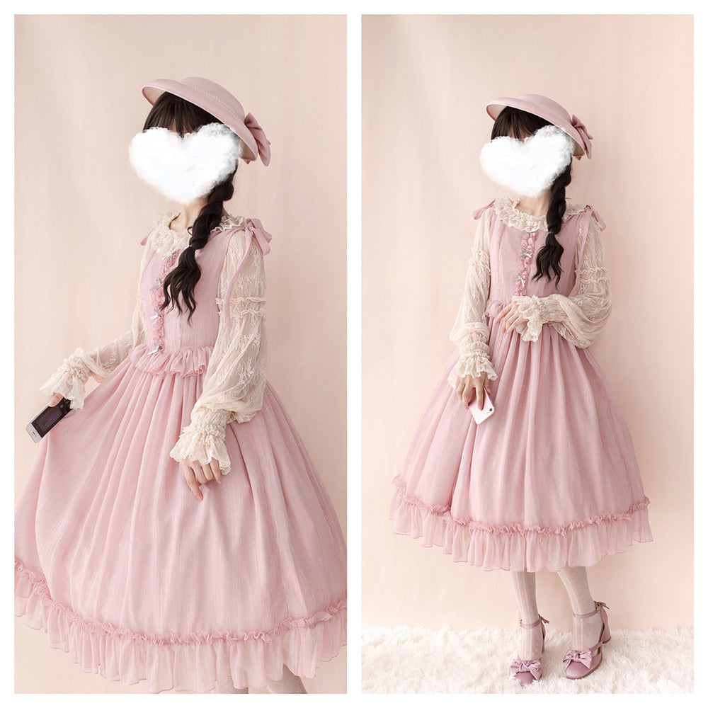Miss point - Rhine Riverside - French Vintage Chiffon Lolita JSK