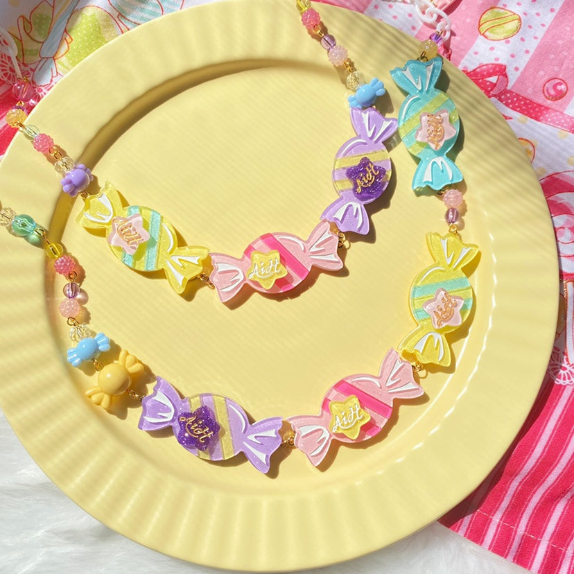 Halloween Alice - Sweet Lolita Candy-Shaped Necklace