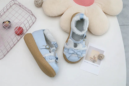 Fairy Godmother - Winter Girly Lolita Shoes Lolita Ankle Strap Shoes