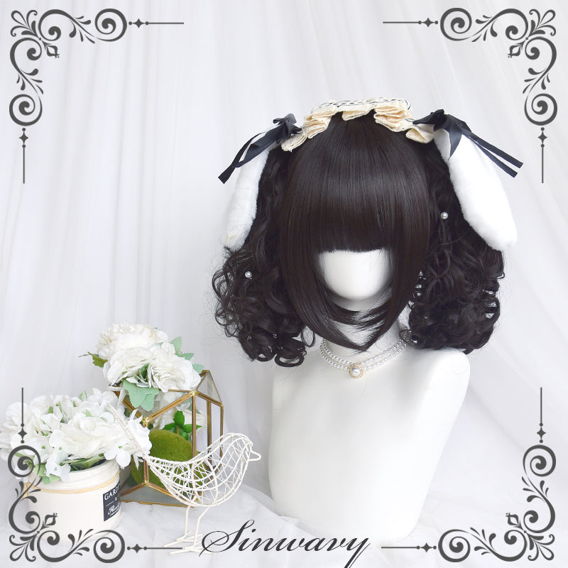 Sinwavy - Pandora's Box - Lolita Short Wig with Cute Double Ponytails