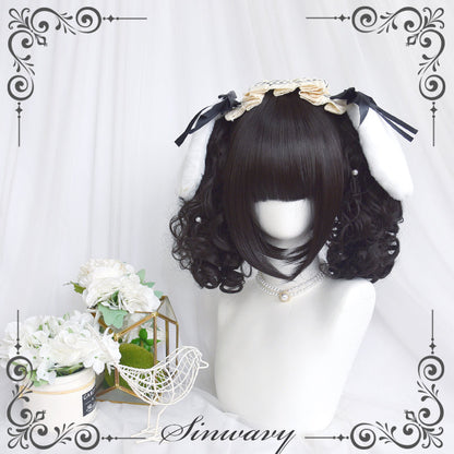 Sinwavy - Pandora's Box - Lolita Short Wig with Cute Double Ponytails