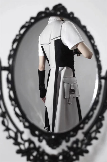 Letters from Unknown Star - Sky Core Record - Ouji Lolita Shorts Suits Short Sleeve Dress Set