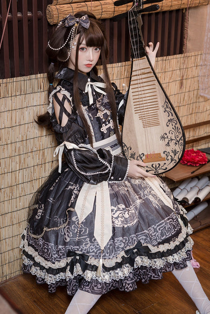 OCELOT - Lolita Blouse Yuelong Poem Long Sleeve Inner Shirt