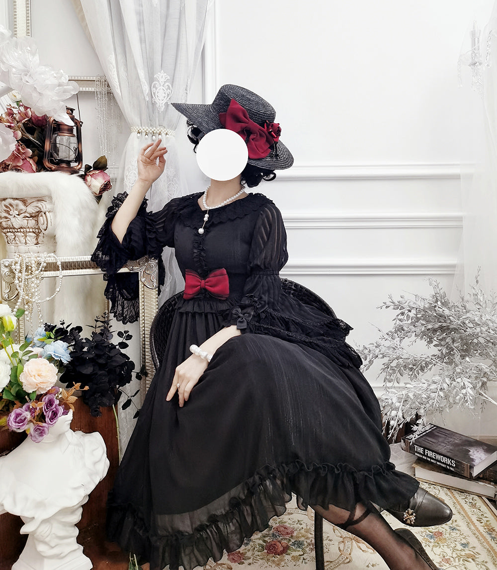 Miss point - Rhine Riverside - French Vintage Chiffon Lolita JSK