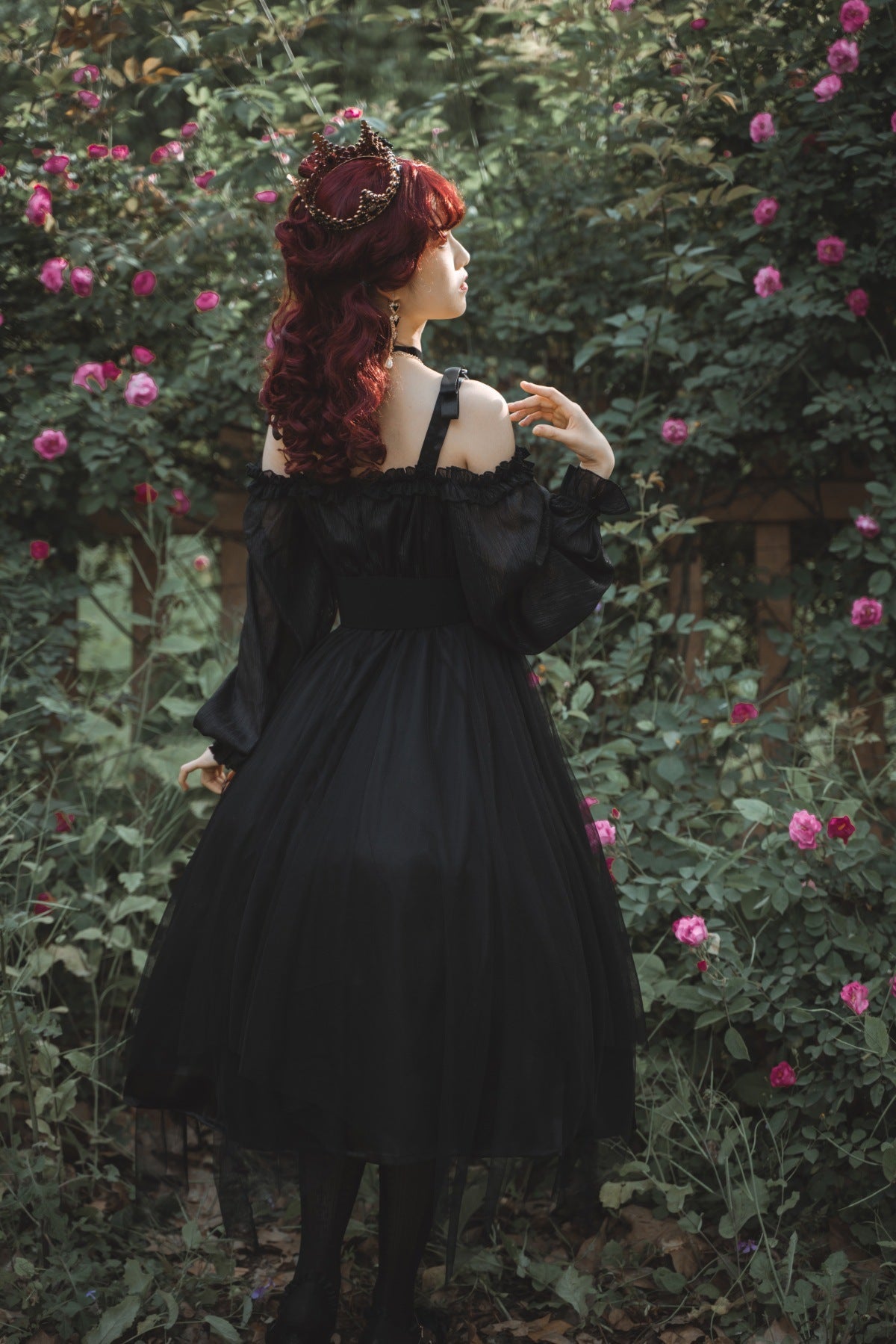 Cornfield Lolita - The Girl Assassin - Halloween Gothic Lolita Irregularly Hemline Dress