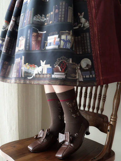Miss Point - German Bookshelf - Classic Lolita Printed JSK Dress