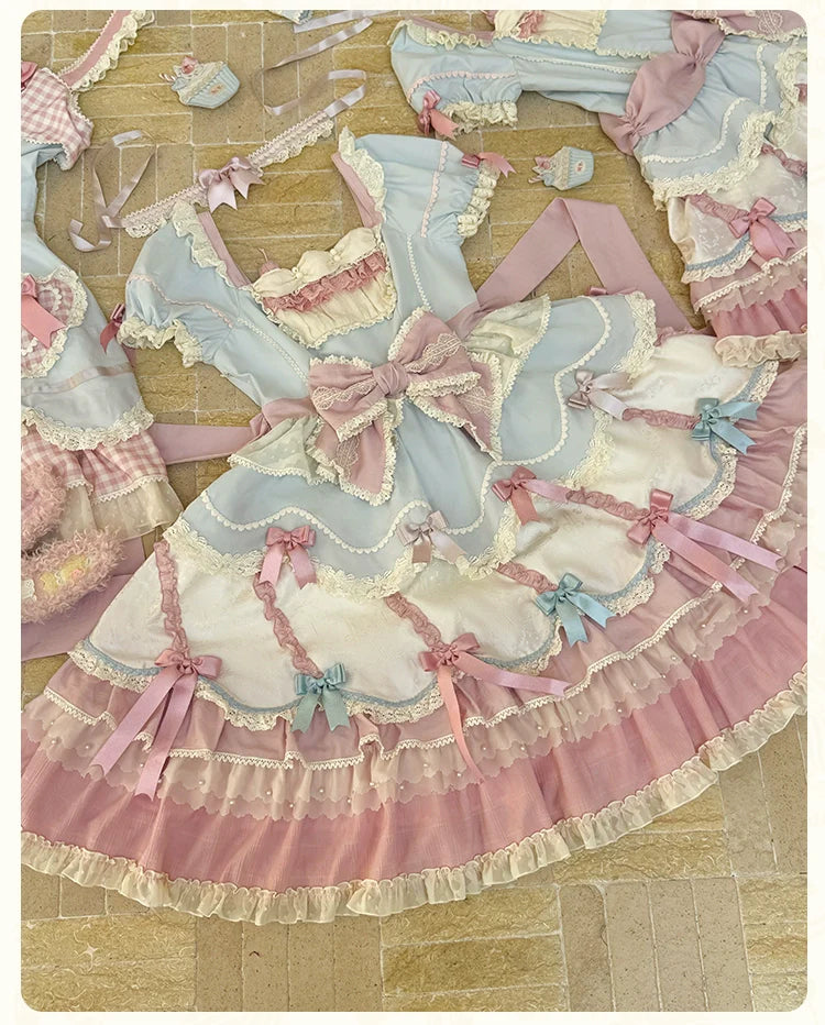Mademoiselle Pearl - Cup Cake - Sweet Lolita OP Dress Kawaii Lolita JSK SK