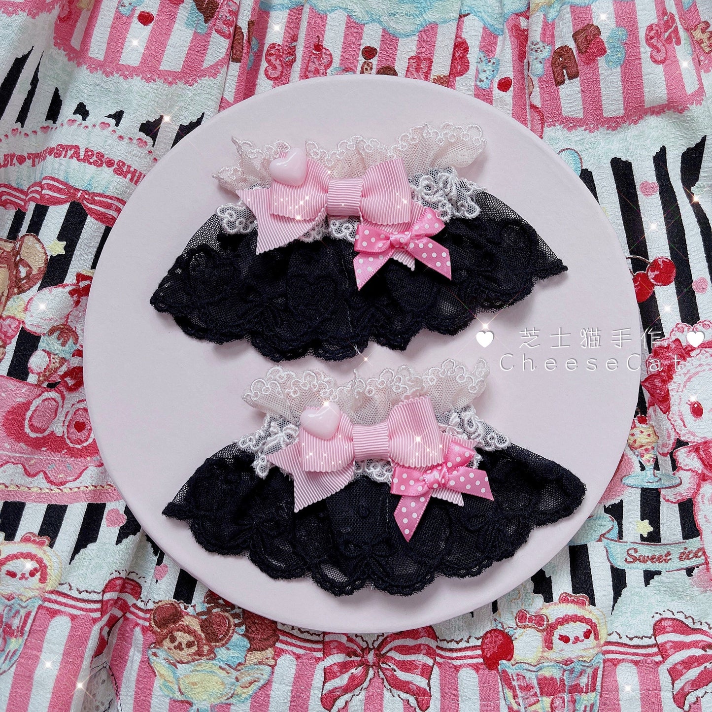 Cheese Cat - Sweet and Happy Flower Limited Lolita Cuff