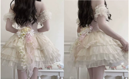 Original Design - Heart Flutter Love - Sweet Lolita Accessoriy Set and Inner Wear Multicolors