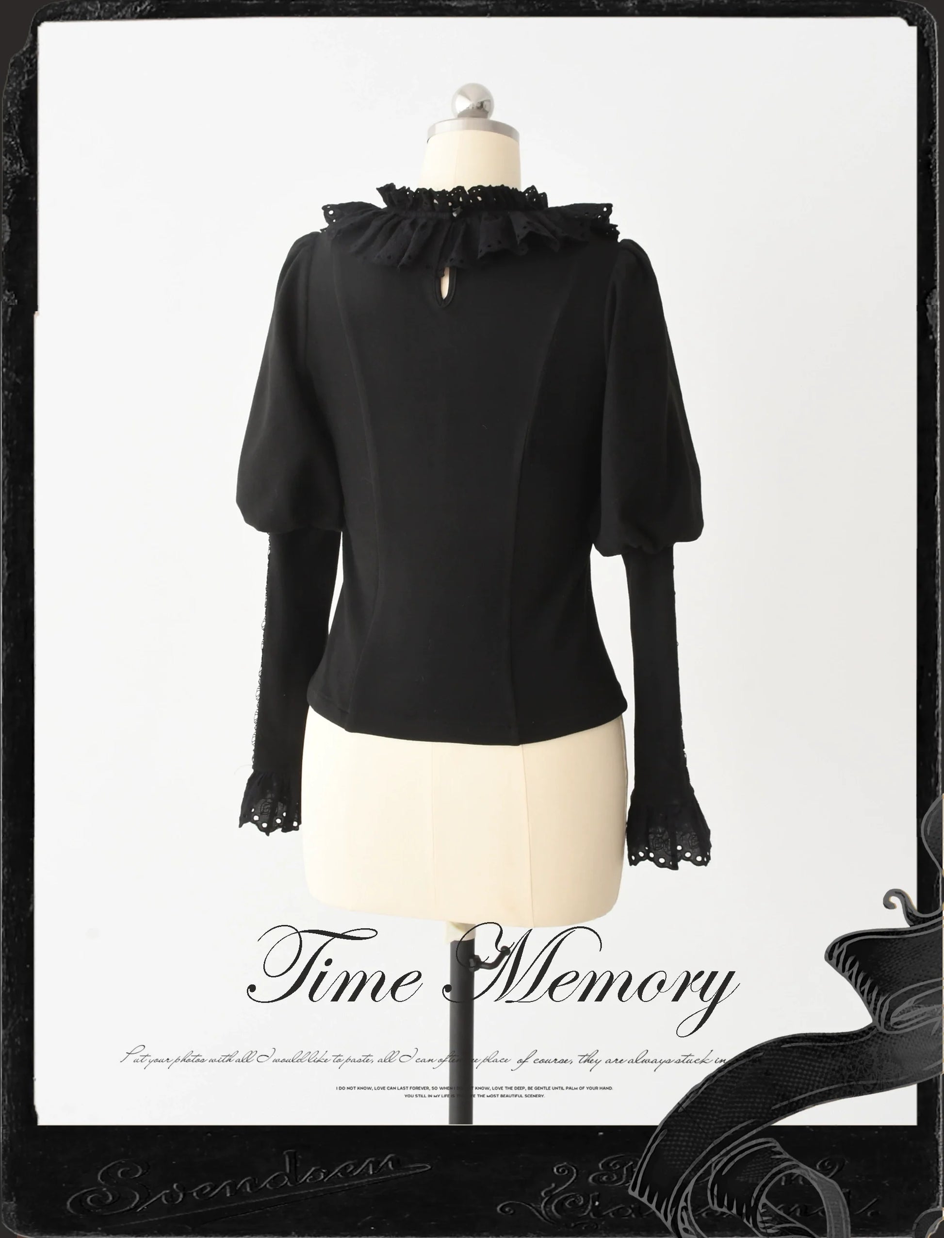 Time Memory - Cozy and Warm - Elegant Lolita Shirt Slimming Mutton Sleeves Blouse