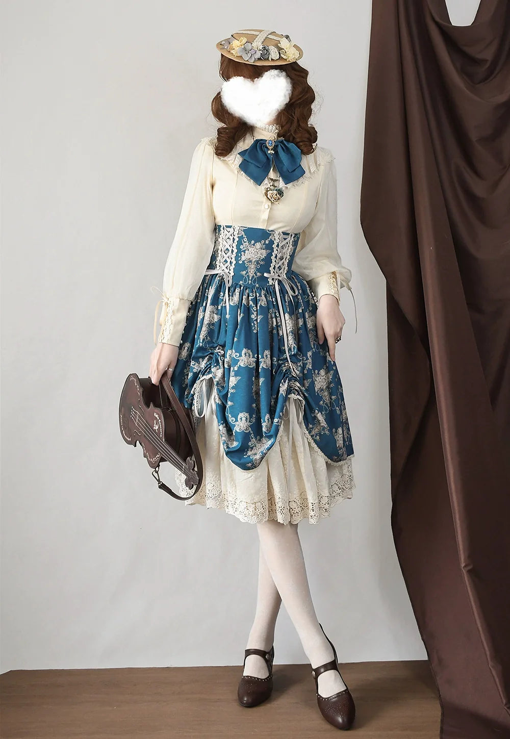 Miss Point - Customized Vintage Lolita Skirt Elegant Pullover Fishbone SK