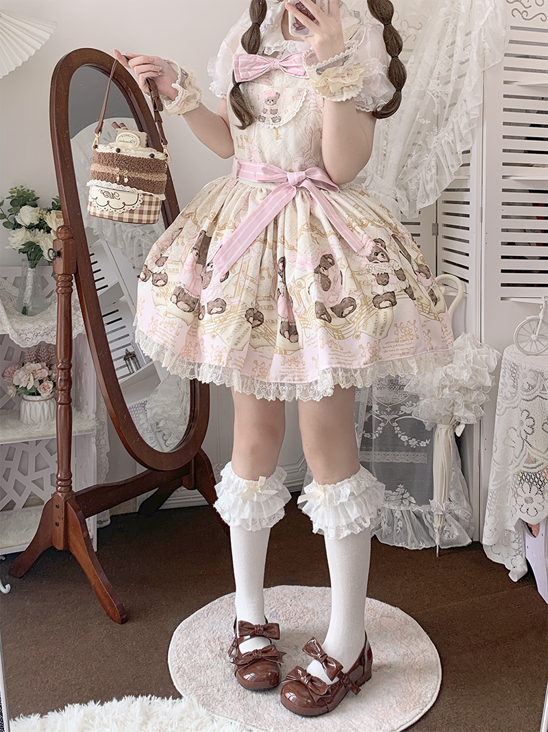 Beauty Bunny - Kawaii Lolita Shoes Low Heels Round Toe PU Shoes