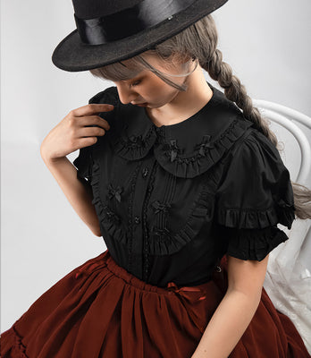 MIST - Creamy Condensed Milk - Kawaii Lolita Shirt Soft Girl Short-sleeved