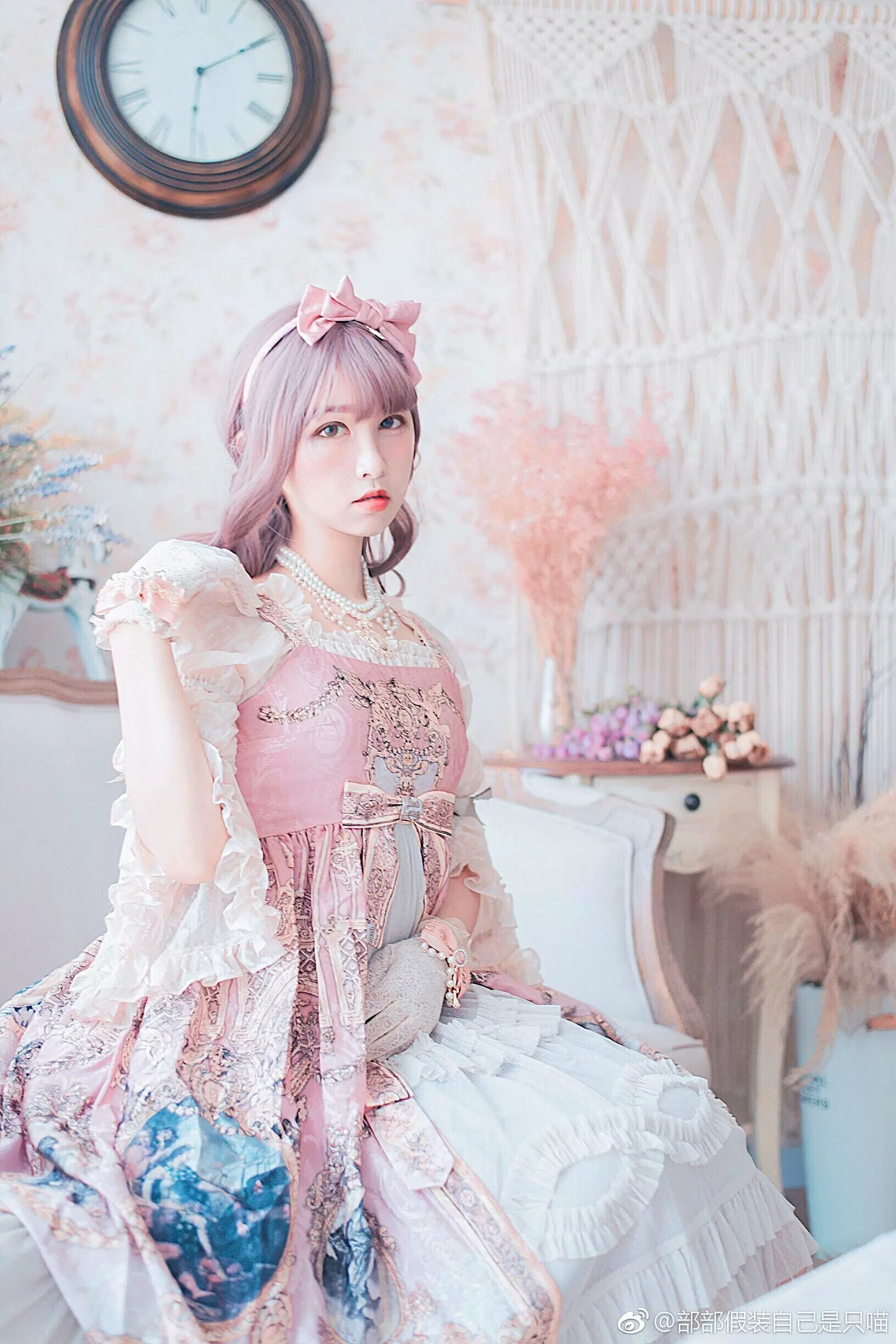 Rose of Sharon - Manor Ball II - Retro Lolita Necklace Pearl Necklace