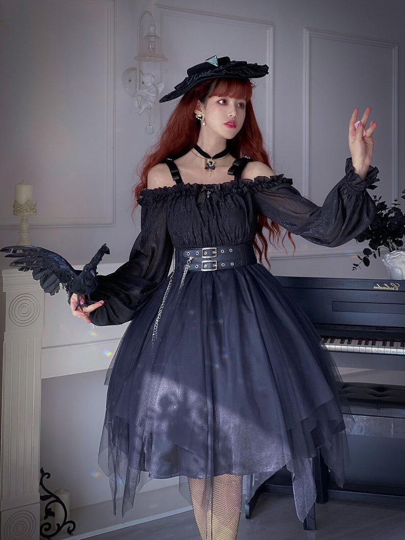 Your Princess - Gothic Lolita High Waist Black Dress