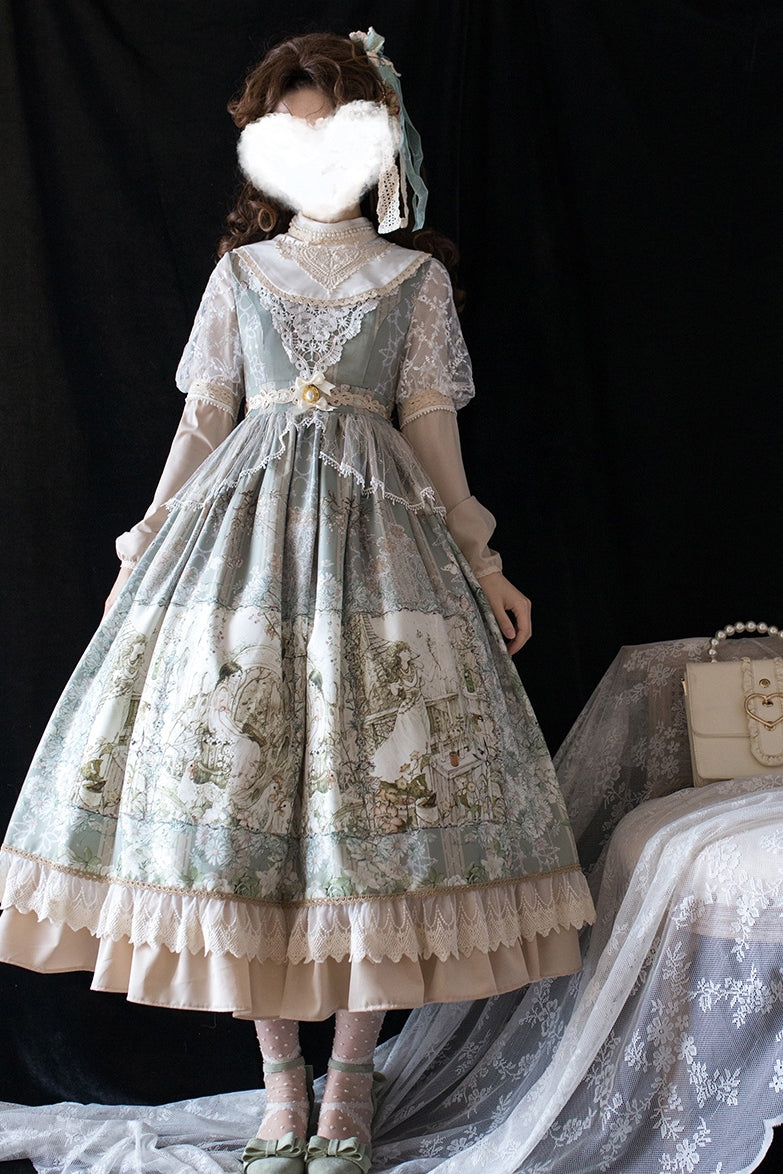 Cat-Romance - A Twilight Feast - Vintage Casual Lolita Summer OP