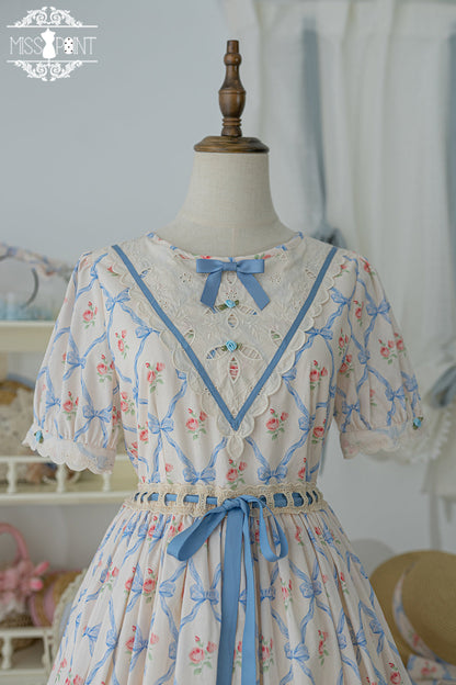 Miss Point - Happy Summer Elegant Lolita Floral OP Dress