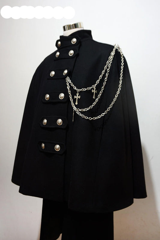 La Pomme - Rinngo Himoto - Ouji Lolita Neutral Cloak with Cross Chain